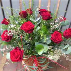 Red Rose- Box arrangement